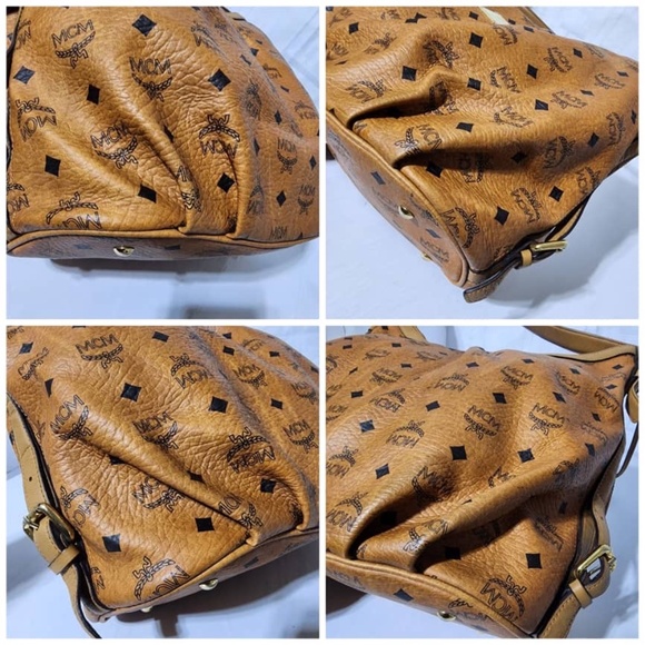 Authentic MCM Visetos Shoulder Bag Brown - Picture 13 of 15